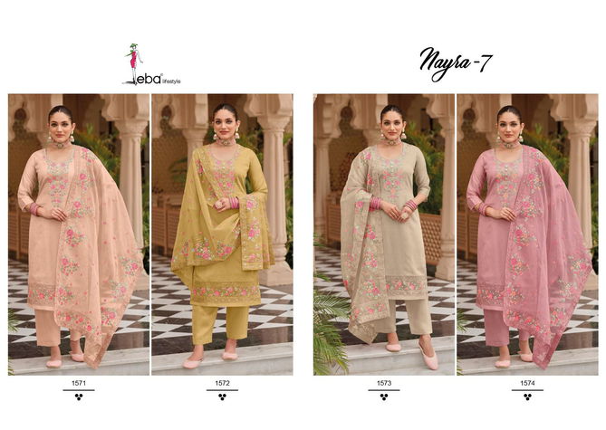 Eba Nayra Vol 7 Viscose Silk Heavy Salwar Kameez Collection
